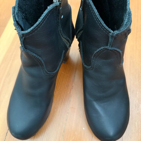 No.6  Leather Clog Zipper Boot size 38 - Picture 3 of 4